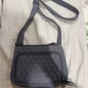 Vera Bradley Gray Quilted Crossbody Bag